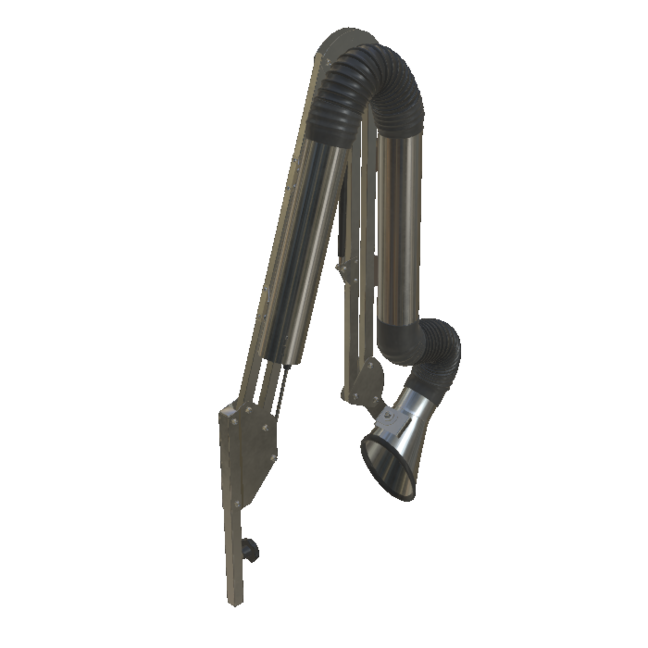 Absaugarm aus Edelstahl 100mm StaubEx Artikel 18615 Ruwac Industriesauger