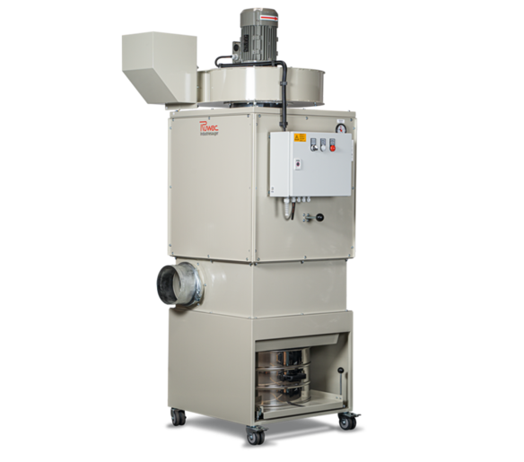 Ruwac Entstauber DS6 für den StaubEx-Bereich mit Drehstromantrieb und Taschenfilter.